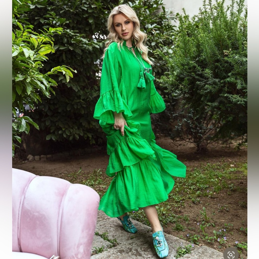 Iris Apfel x H&M Green Maxi Dress